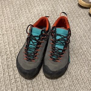 La Sportiva Gray and Teal Sneakers
